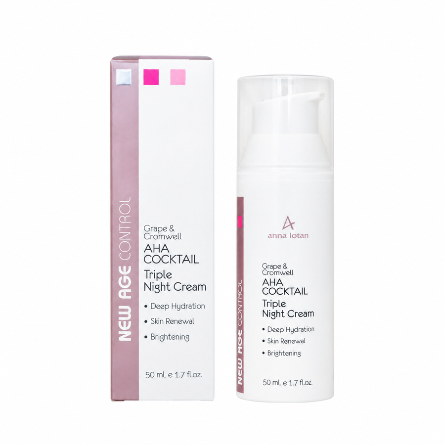 Anna Lotan New Age Control AHA Cocktail Triple Night Cream, 50 ml.