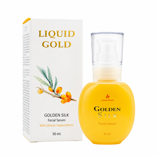 Anna Lotan Liquid Gold Golden Silk Facial Serum, 50 ml.